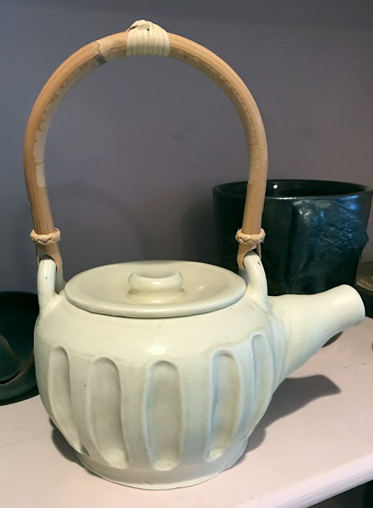 Bamboo Handled Teapot